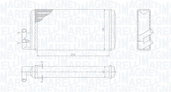 Magneti Marelli Kachelradiateur 350218403000