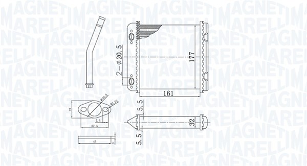 Magneti Marelli Kachelradiateur 350218408000