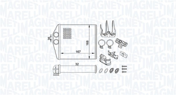 Magneti Marelli Kachelradiateur 350218419000