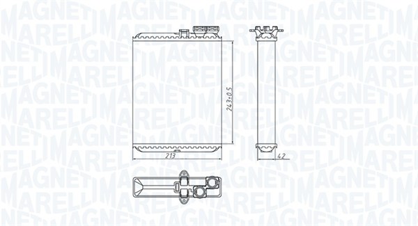 Kachelradiateur Magneti Marelli 350218427000