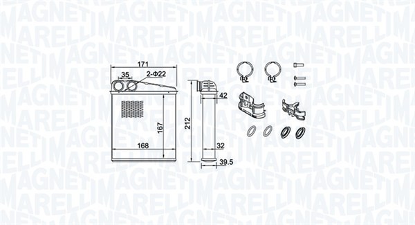 Magneti Marelli Kachelradiateur 350218440000