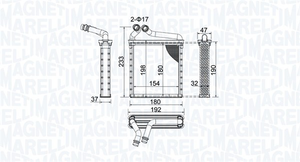 Magneti Marelli Kachelradiateur 350218442000