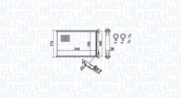 Kachelradiateur Magneti Marelli 350218455000