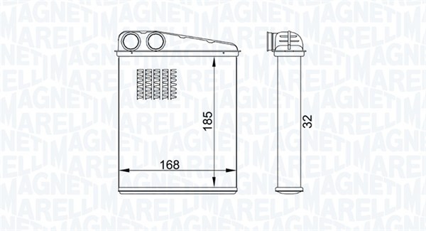 Kachelradiateur Magneti Marelli 350218457000