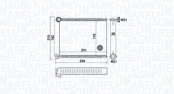 Magneti Marelli Kachelradiateur 350218473000