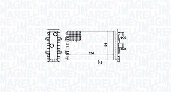 Kachelradiateur Magneti Marelli 350218475000