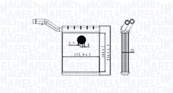 Magneti Marelli Kachelradiateur 350218480000