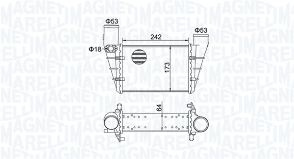 Interkoeler Magneti Marelli 351319204070