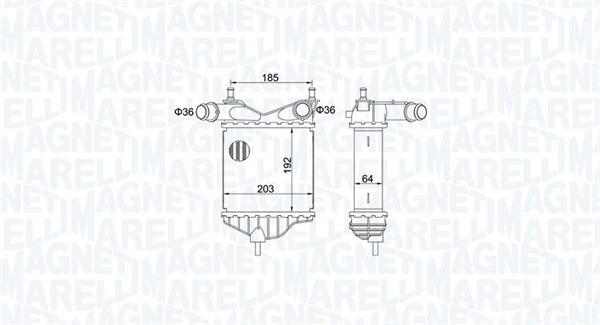 Interkoeler Magneti Marelli 351319204080