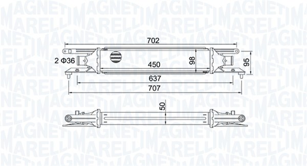 Interkoeler Magneti Marelli 351319204090