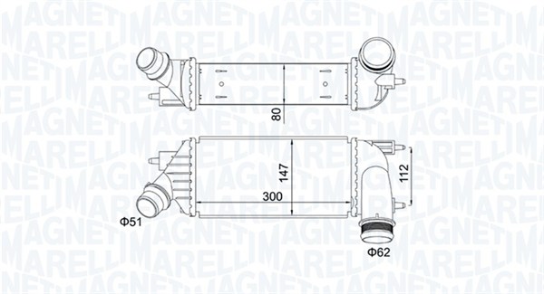 Interkoeler Magneti Marelli 351319204140