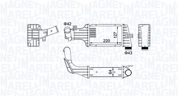 Interkoeler Magneti Marelli 351319204190