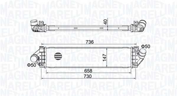 Interkoeler Magneti Marelli 351319204270