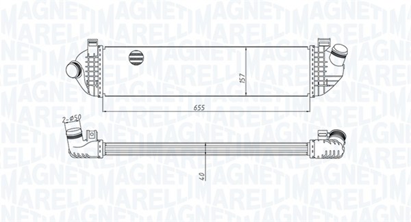 Interkoeler Magneti Marelli 351319204370