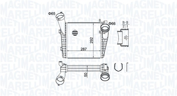 Interkoeler Magneti Marelli 351319204400