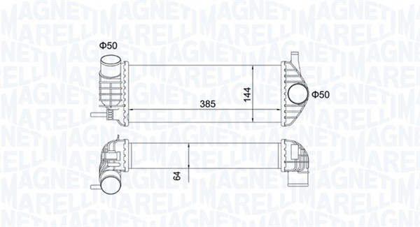 Interkoeler Magneti Marelli 351319204480