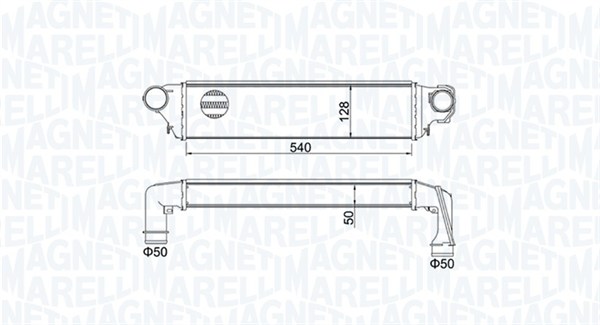 Interkoeler Magneti Marelli 351319204500