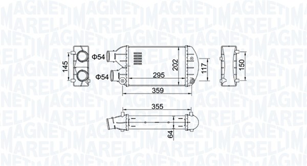 Interkoeler Magneti Marelli 351319204510