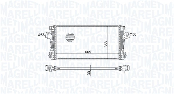 Interkoeler Magneti Marelli 351319204570