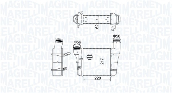 Interkoeler Magneti Marelli 351319204580