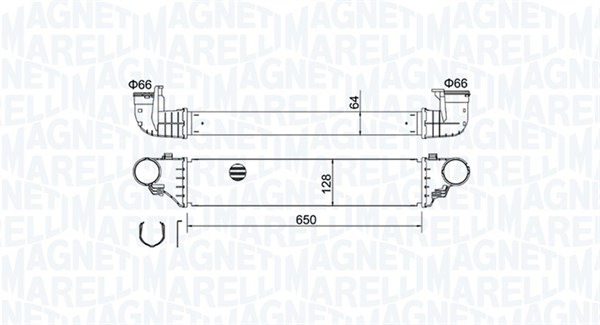 Interkoeler Magneti Marelli 351319204640