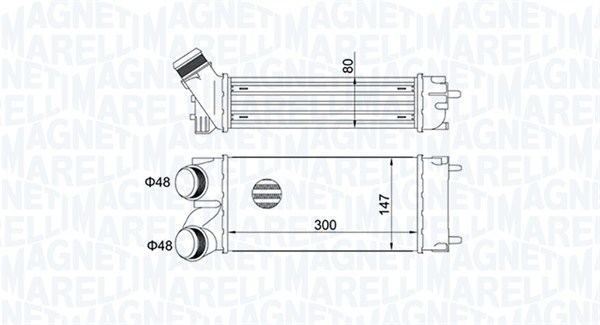 Magneti Marelli Interkoeler 351319204670