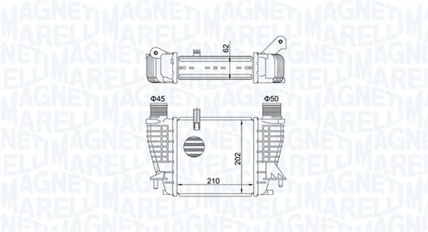 Interkoeler Magneti Marelli 351319204710