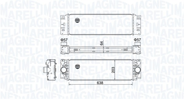 Interkoeler Magneti Marelli 351319204760