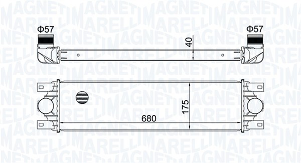 Interkoeler Magneti Marelli 351319204780