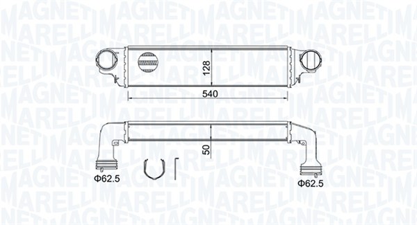 Interkoeler Magneti Marelli 351319204890