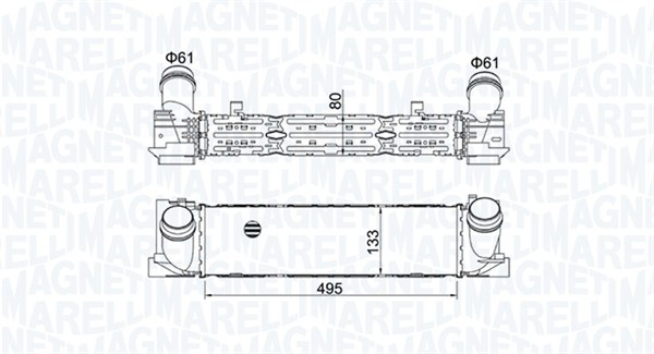 Interkoeler Magneti Marelli 351319204900