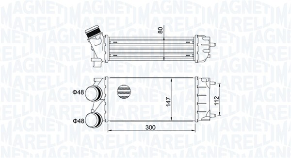 Interkoeler Magneti Marelli 351319204920