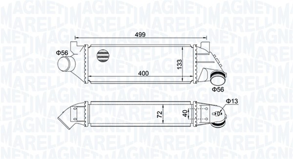 Interkoeler Magneti Marelli 351319204940