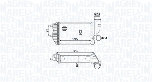 Interkoeler Magneti Marelli 351319205000