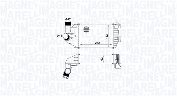 Interkoeler Magneti Marelli 351319205080