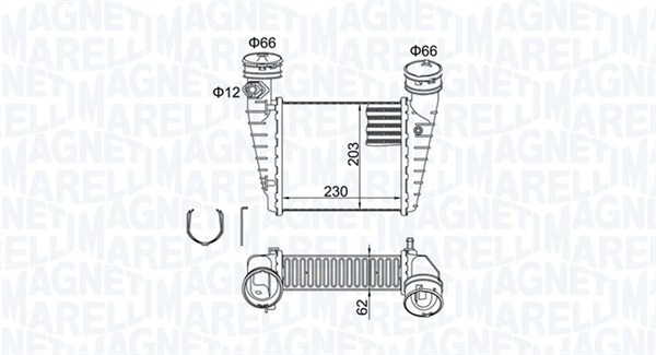 Interkoeler Magneti Marelli 351319205190