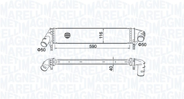 Interkoeler Magneti Marelli 351319205260