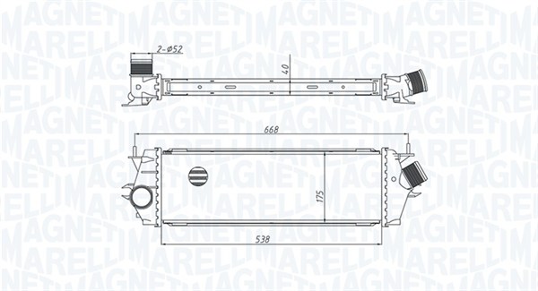 Interkoeler Magneti Marelli 351319205340