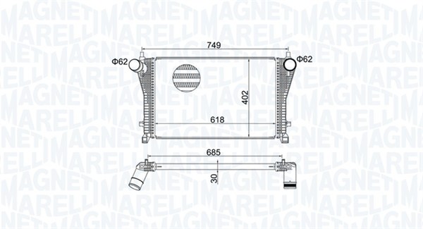 Interkoeler Magneti Marelli 351319205370