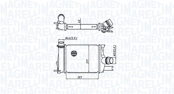 Interkoeler Magneti Marelli 351319205390