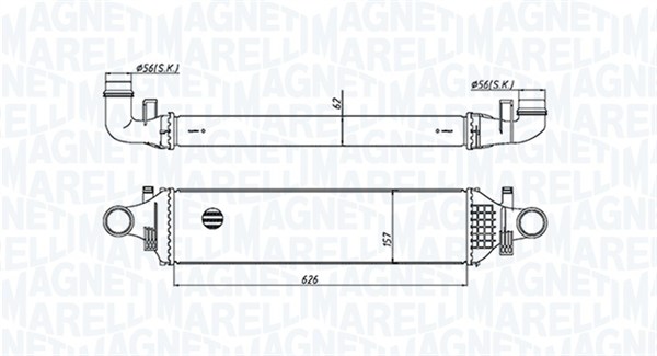 Interkoeler Magneti Marelli 351319205420
