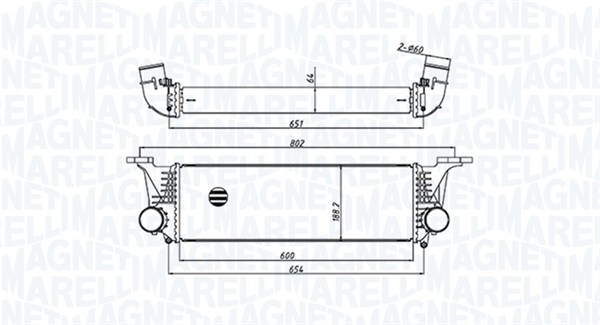 Interkoeler Magneti Marelli 351319205500