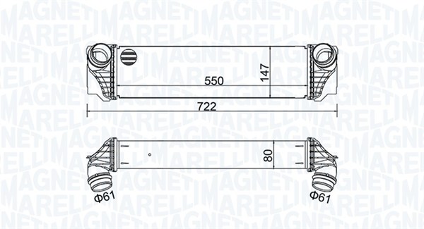 Interkoeler Magneti Marelli 351319205570