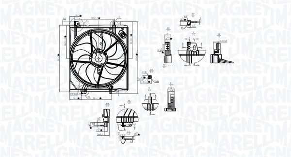 Ventilatorwiel-motorkoeling Magneti Marelli 069422787010