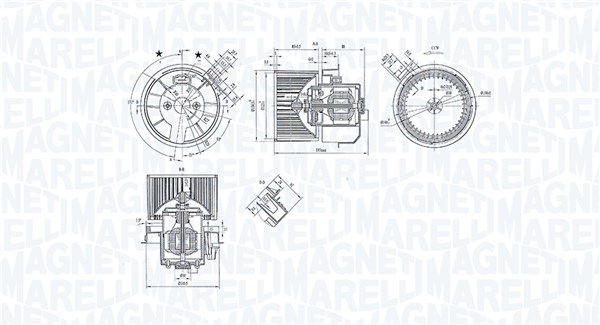 Magneti Marelli Kachelventilator 069412247010