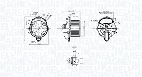 Kachelventilator Magneti Marelli 069412266010