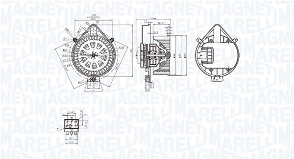 Magneti Marelli Kachelventilator 069412281010