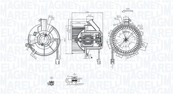 Kachelventilator Magneti Marelli 069412290010