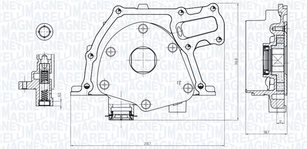Magneti Marelli Oliepomp 351516000017
