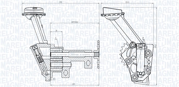 Magneti Marelli Oliepomp 351516000018